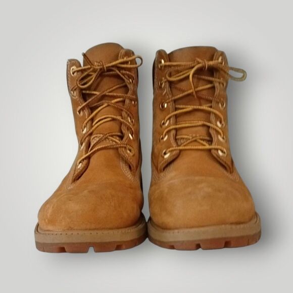 Timberland 12909 Junior’s 6" Premium Sz 6M Waterproof Boots Wheat Nubuck - Picture 2 of 7